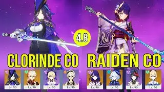 Clorinde C0 & Raiden C0 Spiral Abyss Floor 12 Genshin impact
