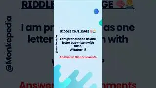 Riddle Challenge 🧠🤷_♂️| #didyouknow  #amazing #facts #shorts #ytshorts #viral #BrainTeaser