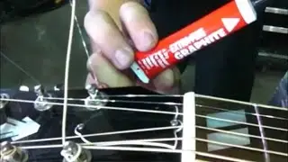 How and why to use graphite to lube your nut on your acoustic or electric guitar