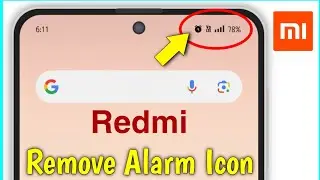 Alarm Icon Showing Without Set | How To Remove Clock Icon From Notification Bar In Redmi