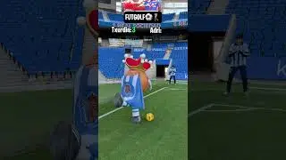 FUTGOLF with TXURDIN, Real Sociedad's mascot 