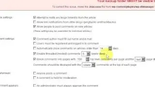 Wordpress Tutorial - Discussion Settings