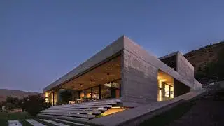Дом на крутом склоне, Чикурео, Чили. House on a steep slope, Chicureo, Chile