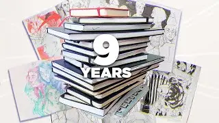 SKETCHBOOK TOUR of ★ALL★ of my sketchbooks! (ages 11-20)