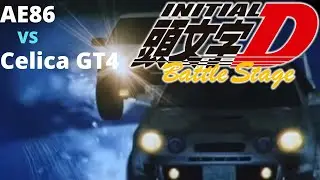 Initial D Battle Stage AE86 vs ST205 CELICA GT4 HD (Takumi saves Natsuki!)