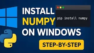 NUMPY INSTALLATION USING PIP FOR WINDOWS 10 IN PYTHON