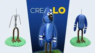 Crear a mordecai escultura en plastilina Un Show Más|| Sculpting modercai in Clay || ccrealo
