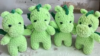 Мастер класс  дракошка крючком первая часть. Вяжем дракона .