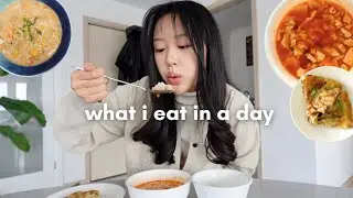 what i eat in a day (cozy korean meals)