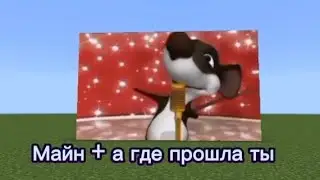 Майнкрафт + а где прошла ты