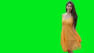 beautiful girl green screen video | girl reaction video green screen