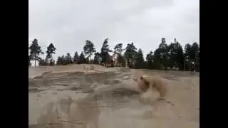 Слабонервным не смотреть  Подъем машины по склону.