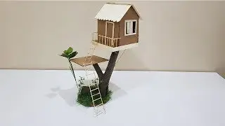 Vay ! Ağaç Üstünde Harika Bir Karton Ev Yapımı | Making a Small Cardboard House