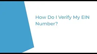How Do I Verify My EIN Number? | IncParadise
