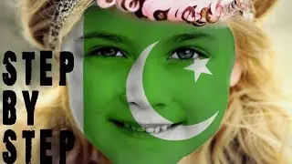 How to paint someone face like the flag of a country.||.Photoshop tutorial face paint.