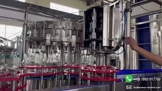 DCGF24-24-8 Carbonated Beverage Crown Cap Glass Bottle Filling Machine