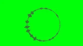 Circle audio spectrum || Green screen effect || No Copyright || King Effects