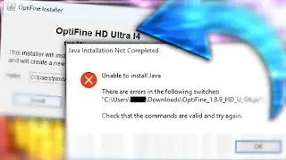 Errors in the following switches FIX Java Optifine/Forge