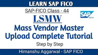 SAP LSMW for Vendor Master Upload | SAP Data Migration Tool