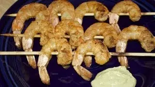 Grilled Shrimp with Avocado Sauce with Michael's Home Cooking