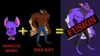 Man-bat and Suspects Henry Fusion art