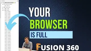 No Room in The Browser (How to Group Bodies in Fusion 360)
