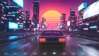 Burnout Moon – Slow Synthwave Night Drive | Dreamy Retro Chill Mix