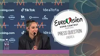 PRESS QUESTION ► Andrea (North Macedonia Eurovision 2022)