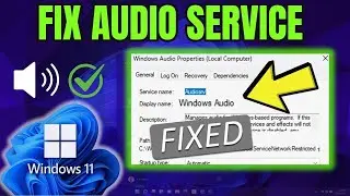 How To Fix Audio Service Not Running in Windows 11