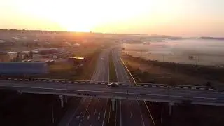 Sunrise, highway