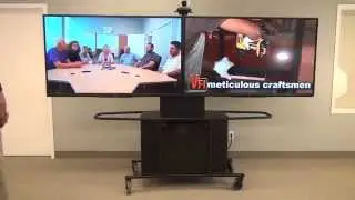 Audio Visual Furniture: Package K - комплект для телепрезентаций для двух мониторов 42 - 70 дюймов