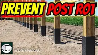 Post sleeves protect wood posts from decay.