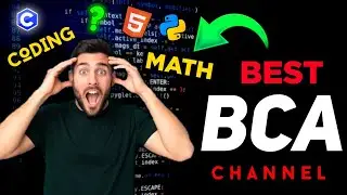 Best Channel For BCA Math | BCA Coding Language | Best Channel For BCA Coding | @Nirajjha1