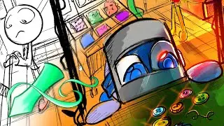 "Pushing Buttons" Lilian Speedpaint
