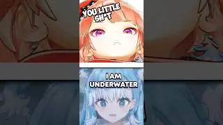 Kiara had enough of Kobo under the water ! 