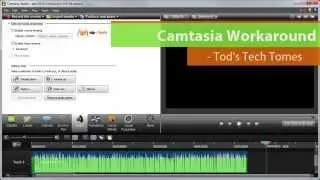 Camtasia Waveform Bug