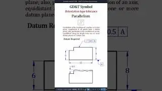 GD&T Symbol | 5_Parallelism | Orientation tolerance | AutoCAD 