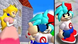 ⭐Super Mario 64 PC Port - FNF Boyfriend 64 vs Bowser + Ending