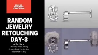 Random  Jewelry ( earrings  )  Retouching| Day-3