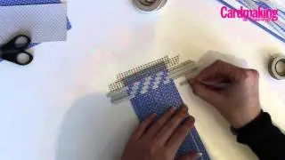 How to make a woven paper panel