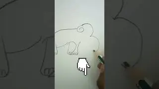 How to draw easy elephant with number 123 #drawingskill #artdrawing #drawpicture #art #picsart