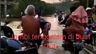Vidio viral, Jambi tengelam hujan satu malam,  banjir besar, # johan jbi hiburan channel