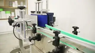 automatic labels real time Bar code printing labeling machine inline type labels printer applicator