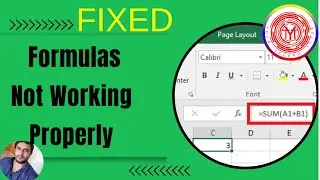 Excel Formula Not Working | Excel Formula Problem Solved | MS Excel Formula Issue Fixed