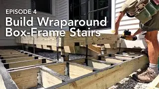 Building Wraparound Box-Frame Stairs on a Deck