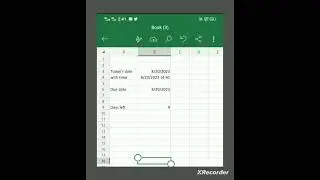 How to display current date and time in Excel | Time and date functions in Excel#msexcel#mobile