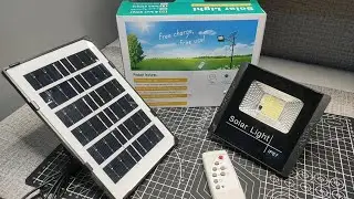 Heavy Duty Solar Flood Light 20w w/Remote | Automatic Street Lamp | Unboxing & Installation