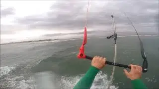 serignan KITESURF grosse houle le 8 avril 2019 encore tout seul sur le spot