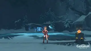 Genshin Impact Cryo cube Boss Fight (Yoimiya Team)