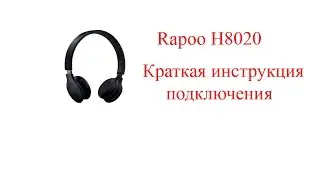 Подключаем к компьютеру наушники Rapoo H 8020